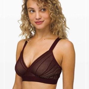 Lululemon Awake to Lace Bra 34d in Garnet